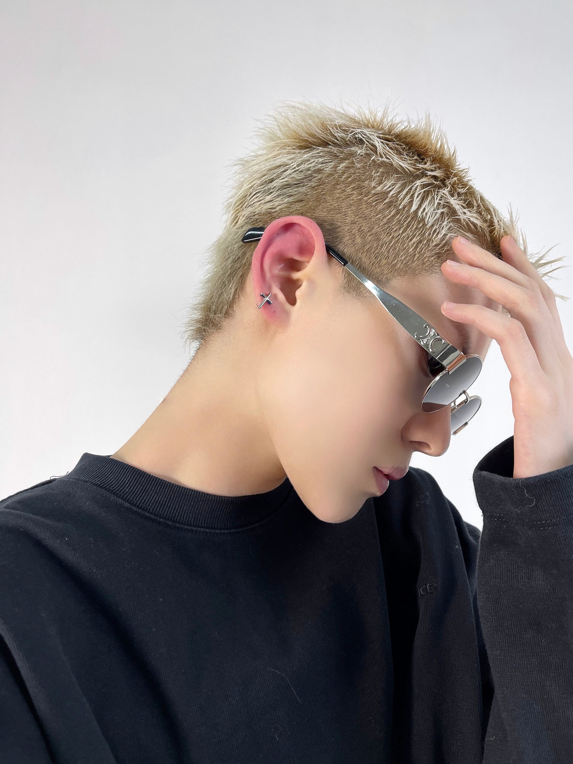 OUTR Take Me to Church Cross Earrings, meaningful queer earrings image