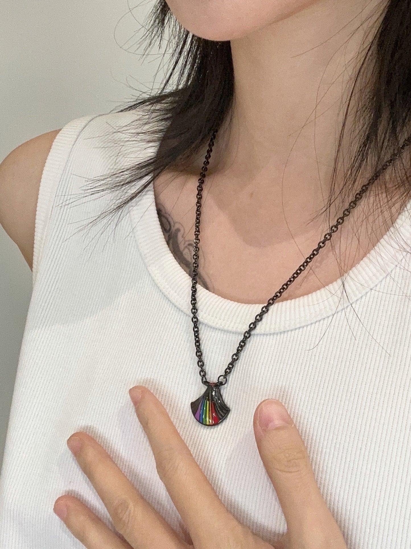 “Rainbow Volcano” Necklace