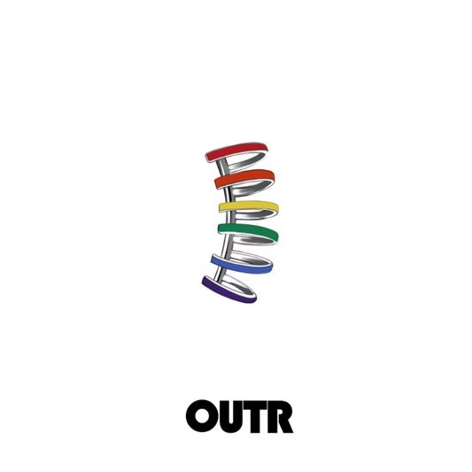 OUTR Rainbow Hexachord Ear Loop, Pride earrings and queer jewelry image