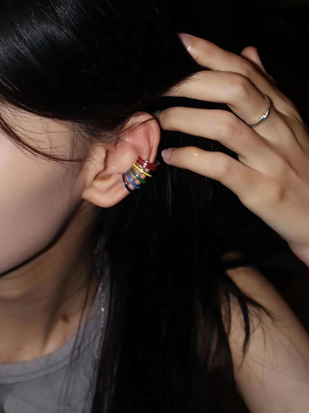 OUTR Rainbow Hexachord Ear Loop, inclusive accessory for self-expression