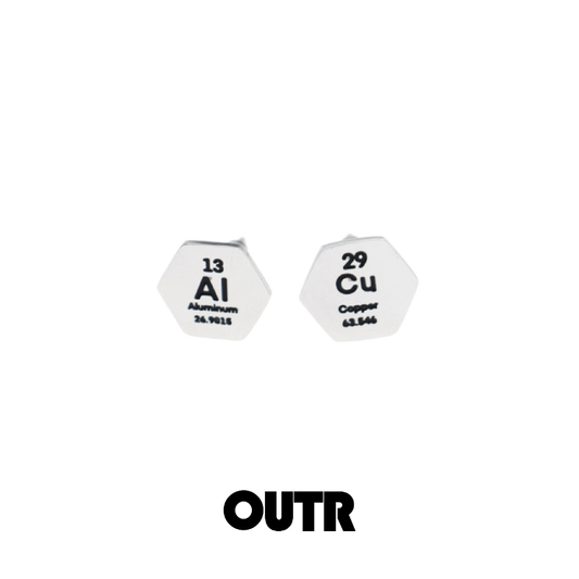 OUTR Al and Cu Love Earrings, LGBTQ gift earrings image