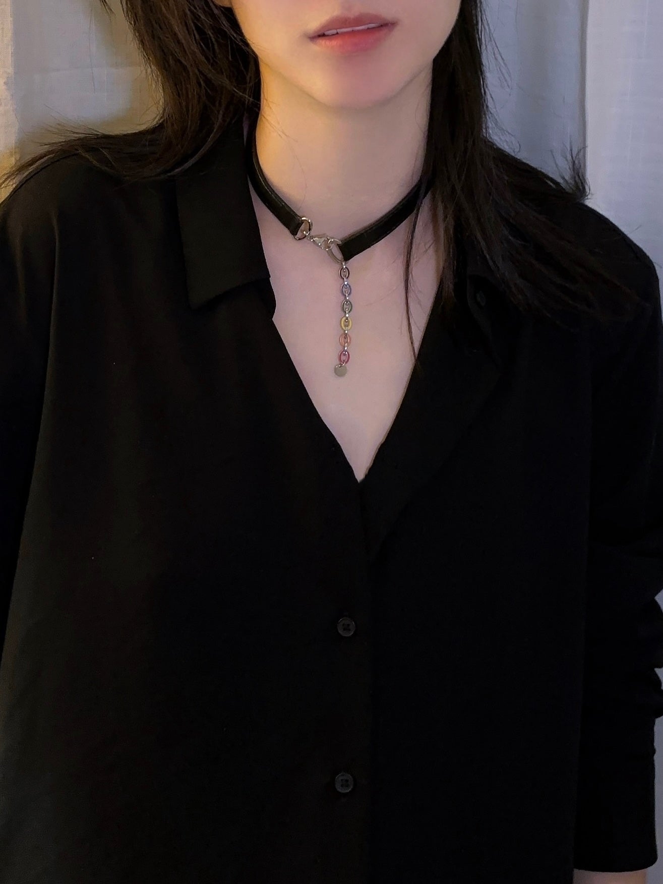 “Medusa” Leather Choker Necklace