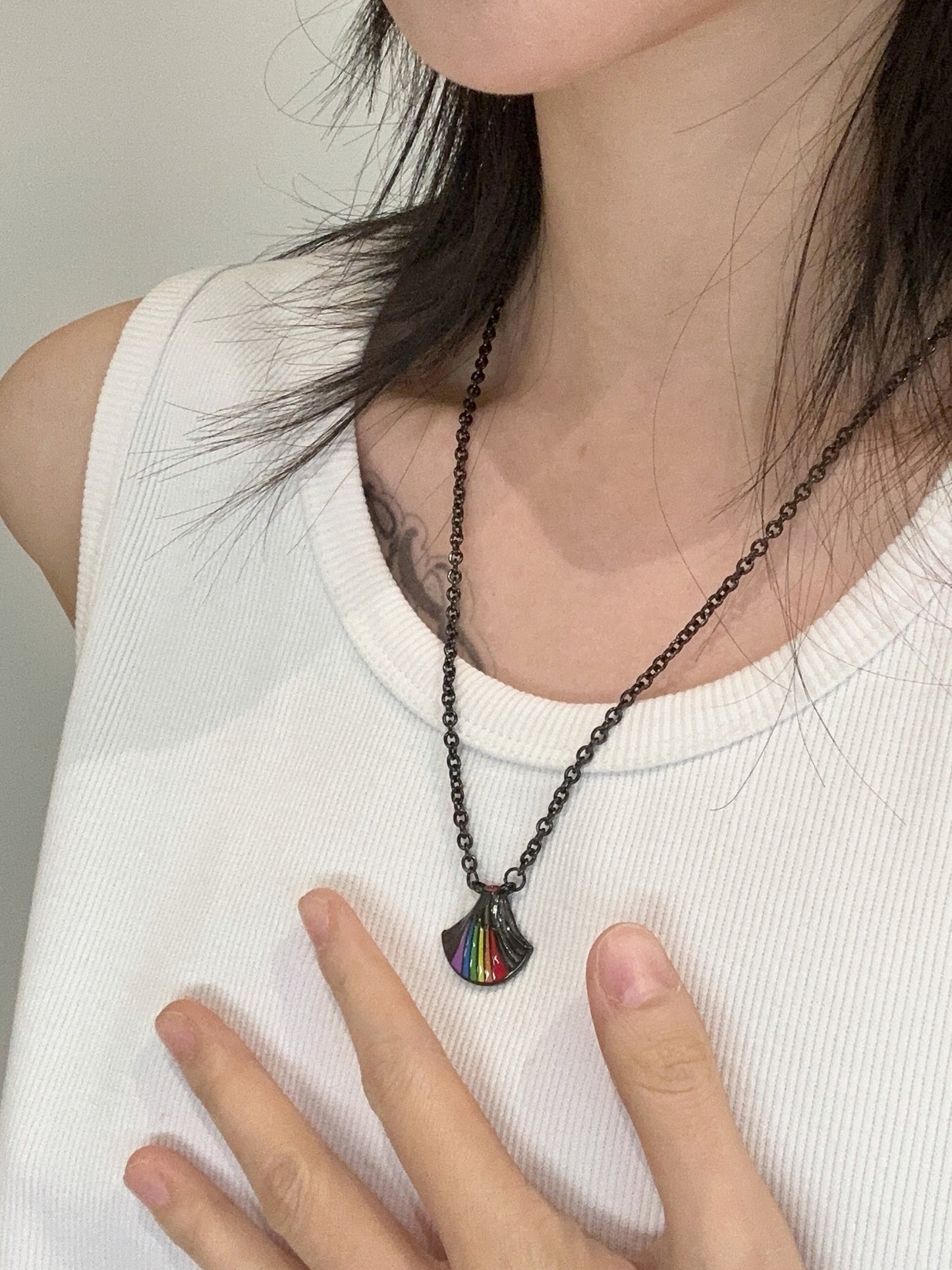 “Rainbow Volcano” Necklace