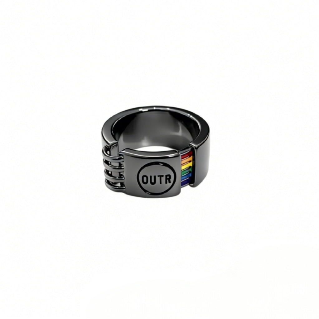 OUTR Memoir Ring, modern queer jewelry and Pride gift image