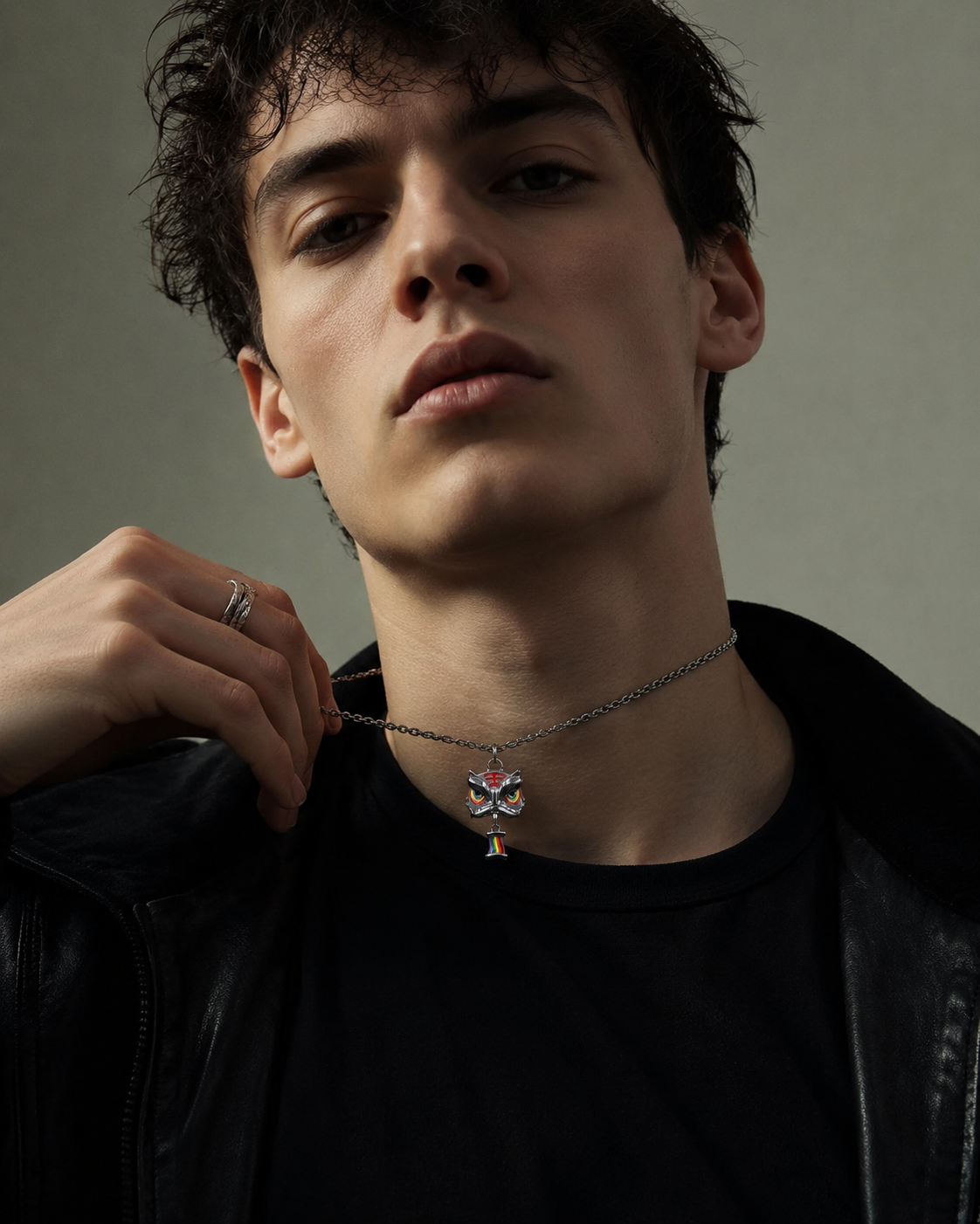 OUTR Tiger Zodiac Necklace, meaningful queer jewelry image