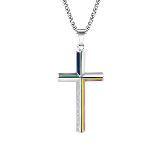 OUTR Beyond Cross Necklace, contemporary Pride jewelry image
