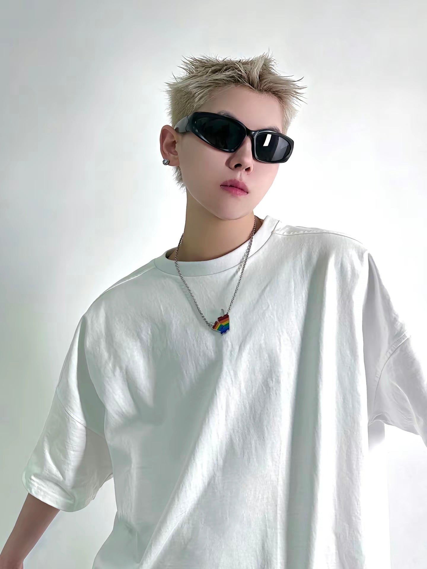 OUTR Rainbow Summer Echo Necklace, meaningful Pride accessory detail