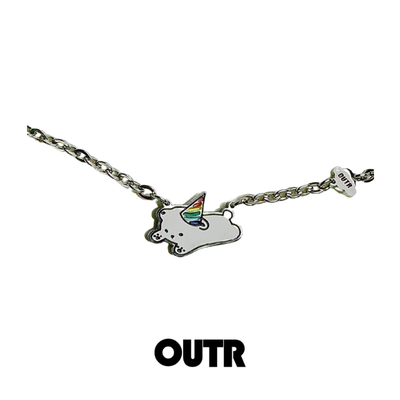 OUTR Puppy and Bones Necklace For LGBTQ, inclusive accessory product image