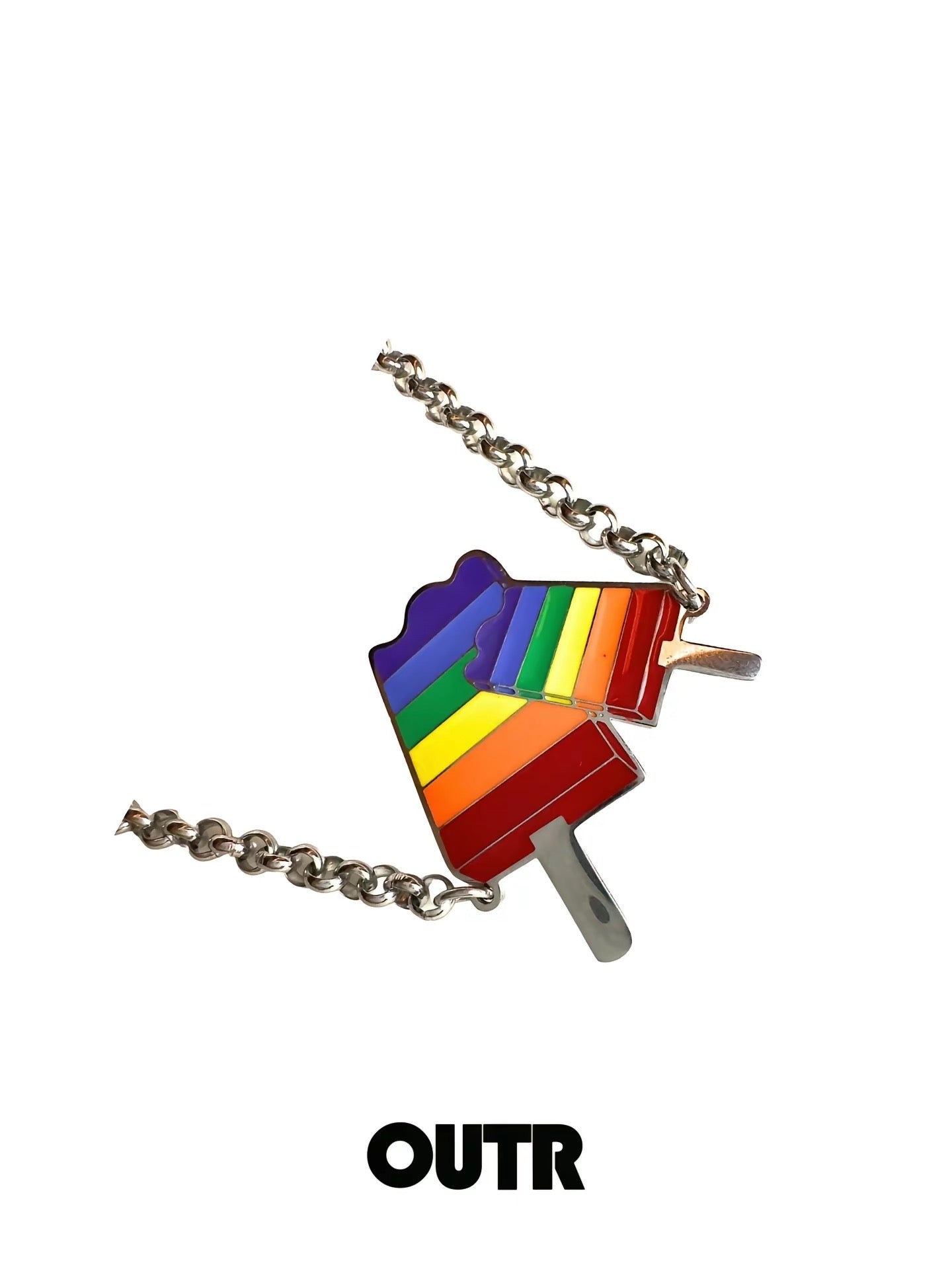 OUTR Rainbow Summer Echo Necklace, inclusive accessory for self-expression
