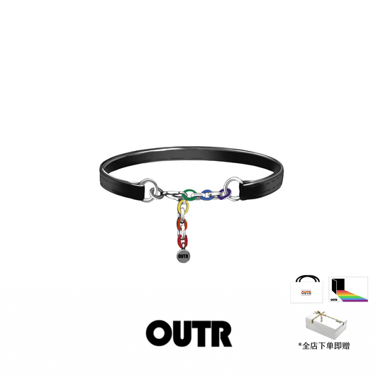 OUTR Medusa Leather Choker Necklace, queer jewelry image