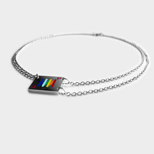 "The L" Rainbow Poker Necklace