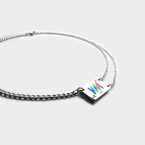 "The L" Rainbow Poker Necklace