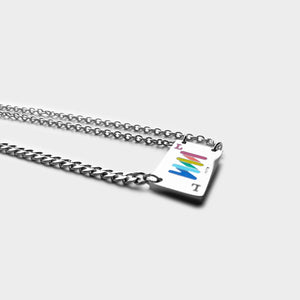 "The L" Rainbow Poker Necklace