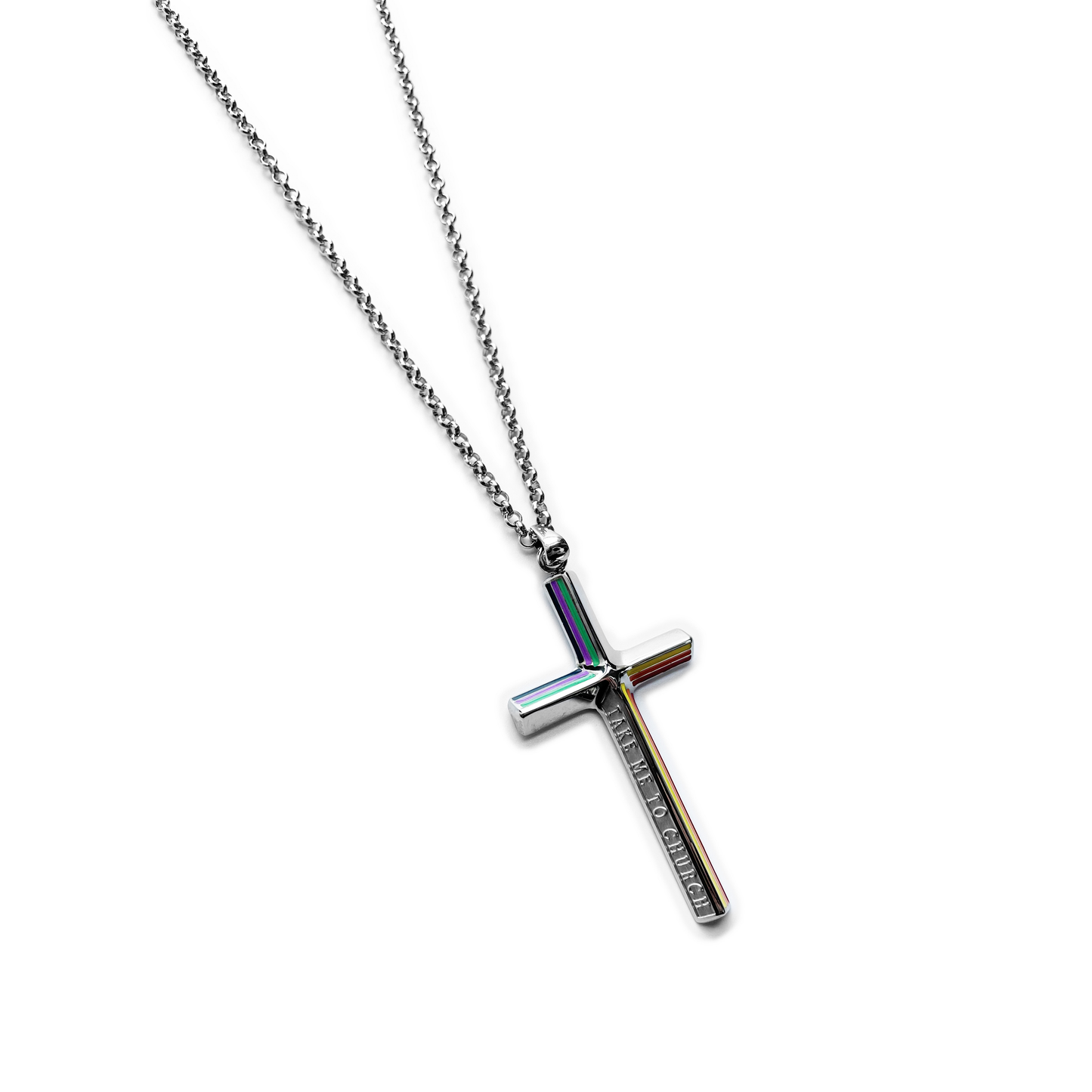 OUTR Beyond Cross Necklace, contemporary inclusive necklace image