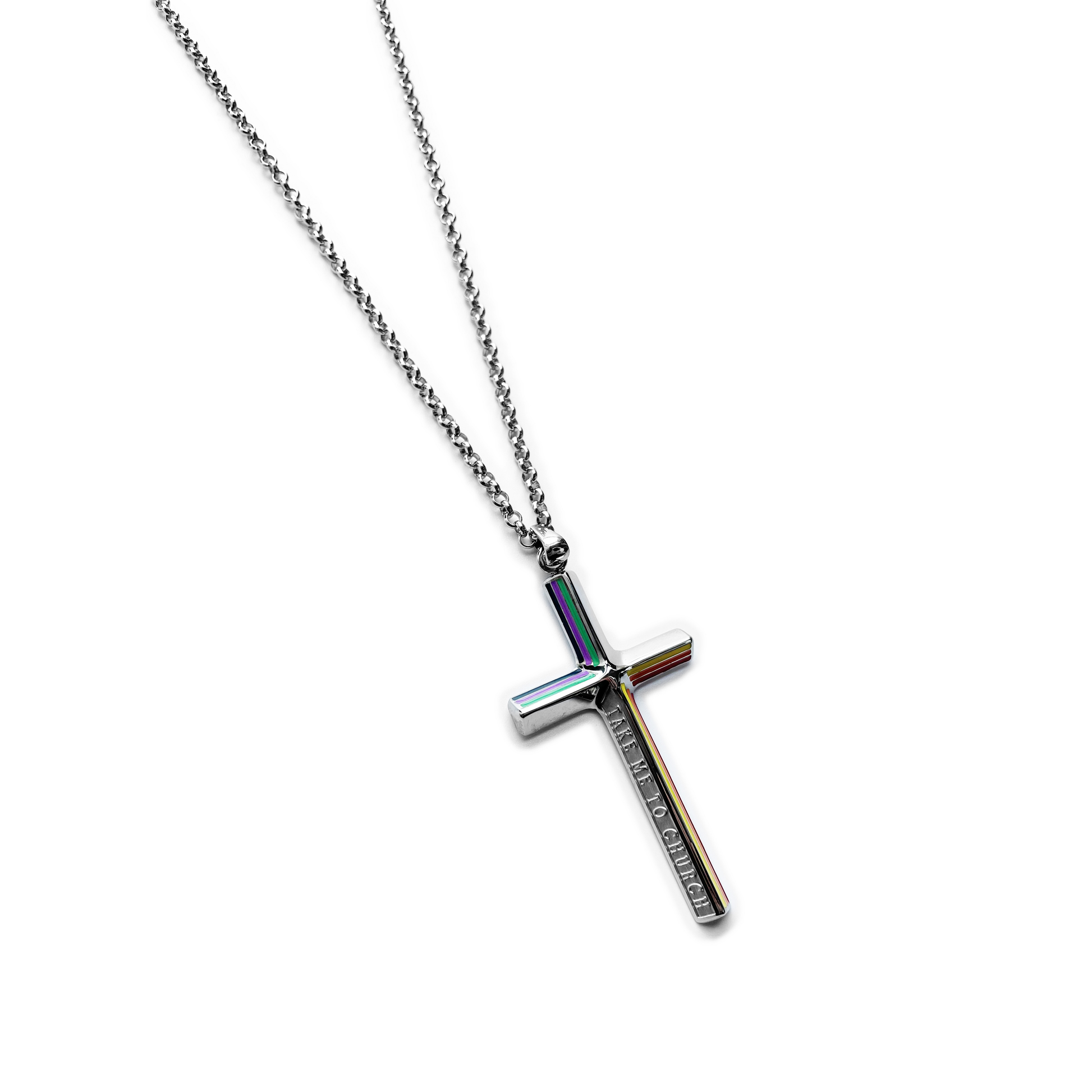 OUTR Beyond Cross Necklace, contemporary inclusive necklace image