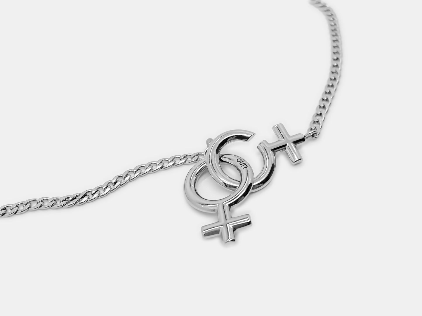 Gay Women/Gay Men Symbol Necklace